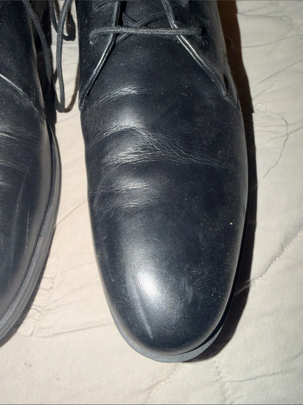 Jack & Jones Black Leather Derby Shoes